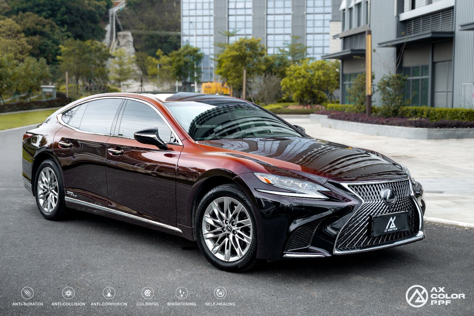 Red Black Chameleon Paint | Color Self-Healing PPF – AX Film